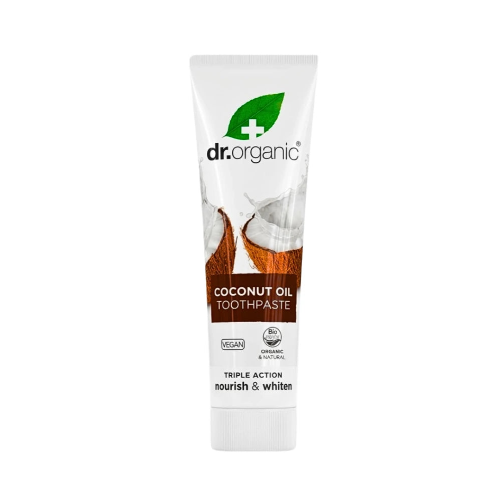 Dr. Organic Dentifrice à l'Huile de Coco 100 ml – tube