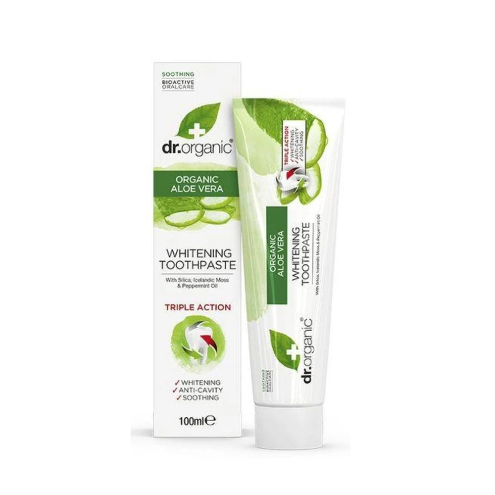 Dr Organic Dentifrice à l’Aloe Vera 100 ml – tube
