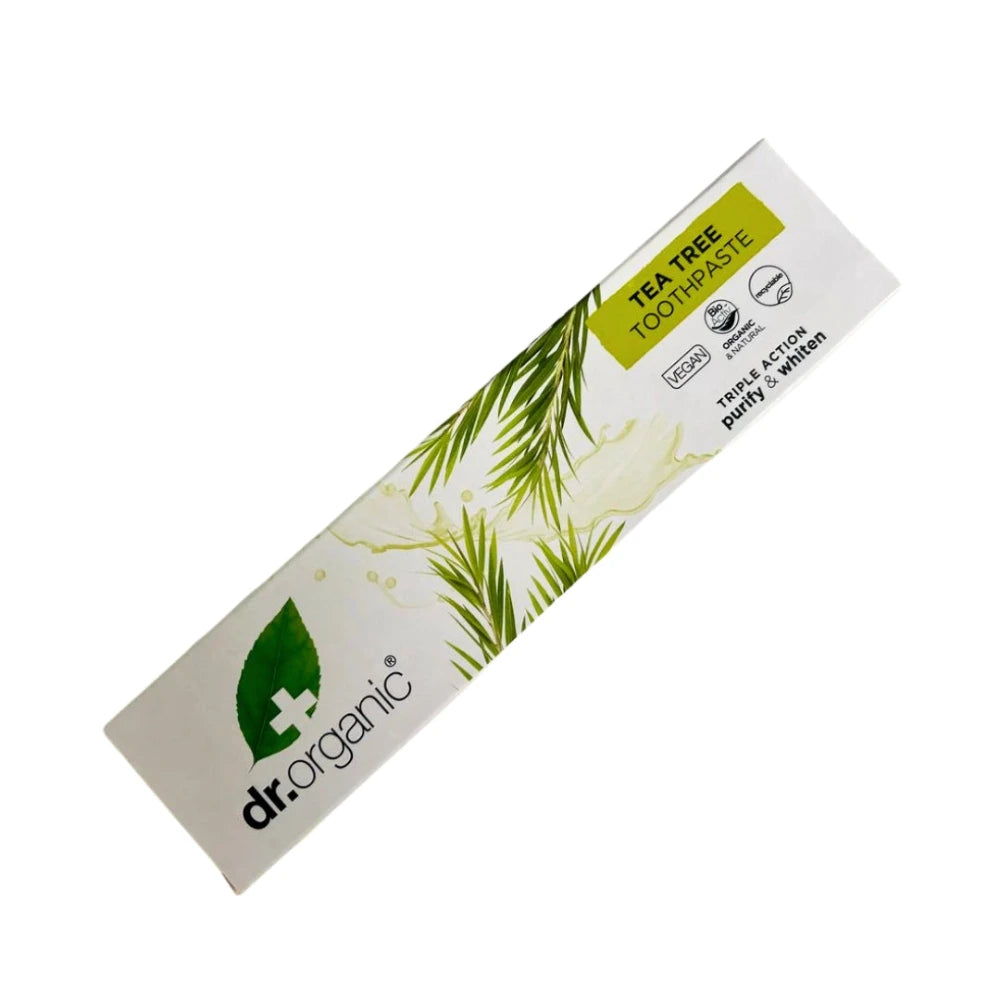 Dr. Organic Dentifrice Tea Tree 100 ml – tube du produit