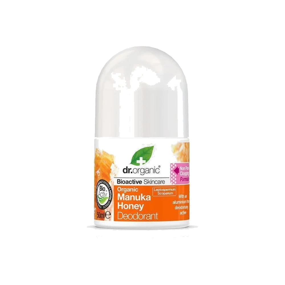 Dr Organic Déodorant roll-on au miel de Manuka 50 ml