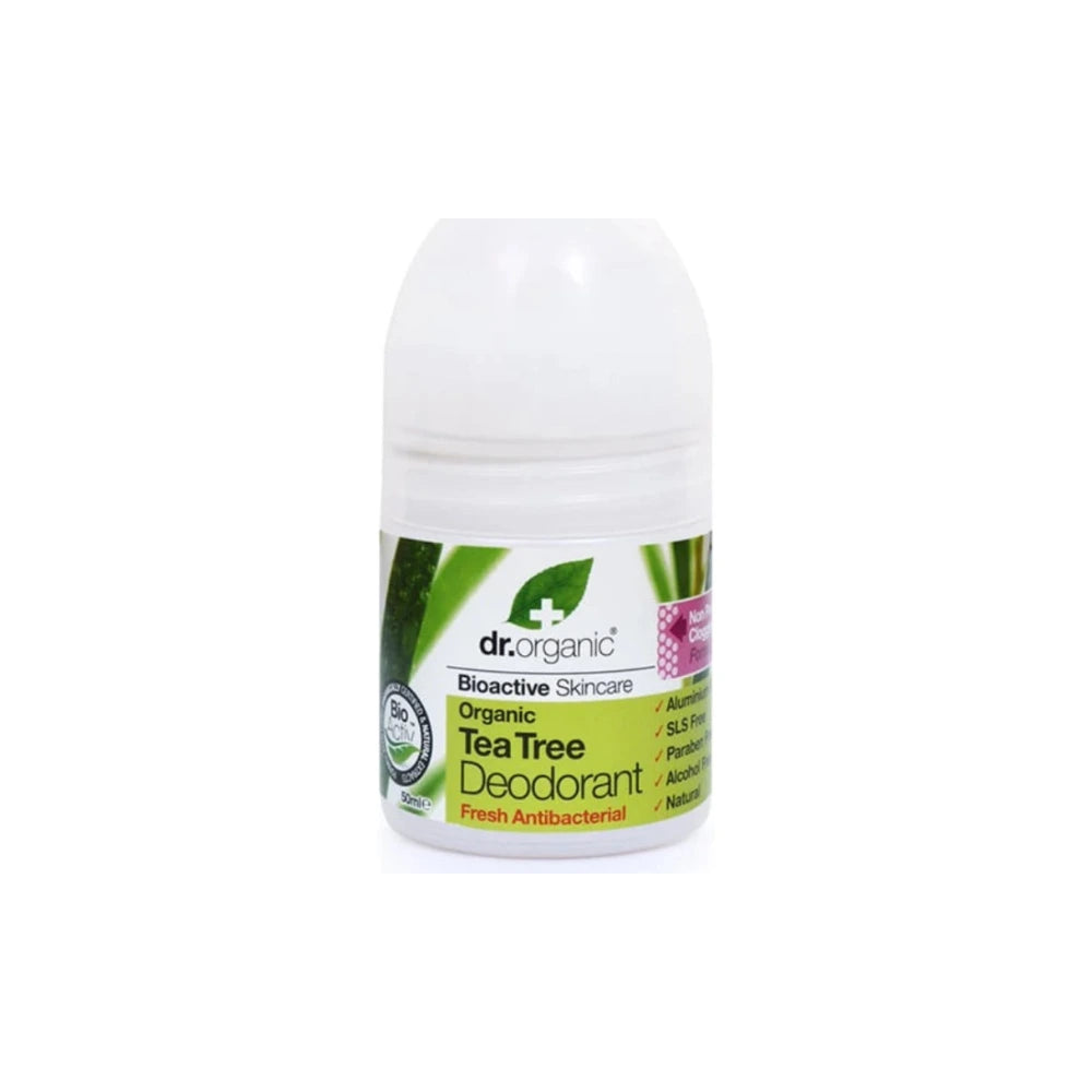 Dr. Organic Déodorant Tea Tree 50 ml – roll-on du produit
