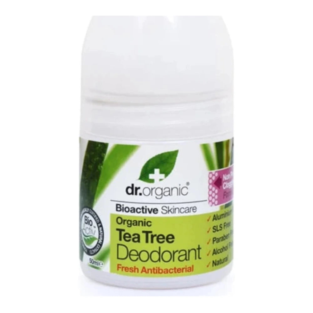 Dr. Organic Déodorant Tea Tree 50 ml – roll-on du produit