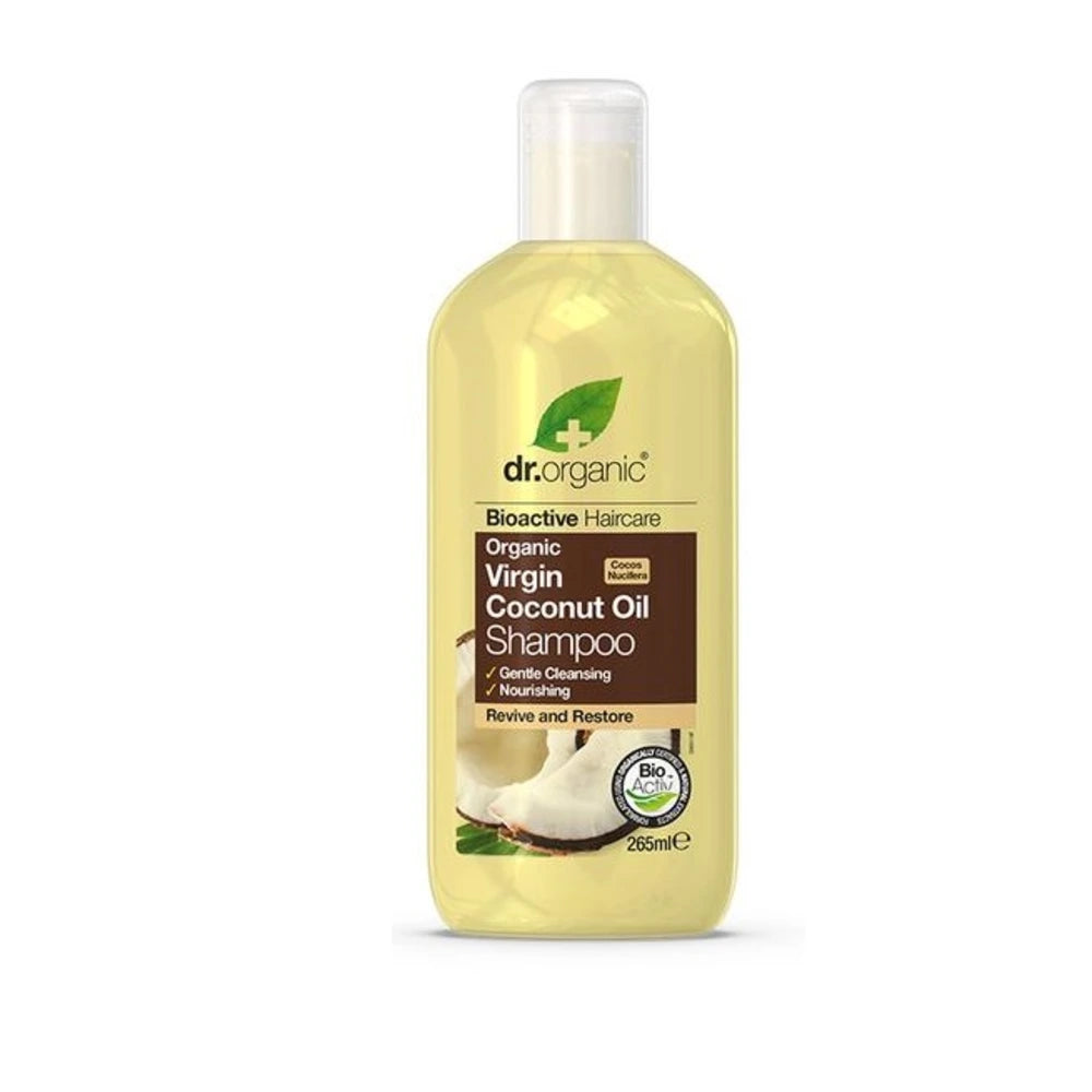 Dr. Organic Shampoing à l’Huile de Noix de Coco 265 ml – flacon du produit