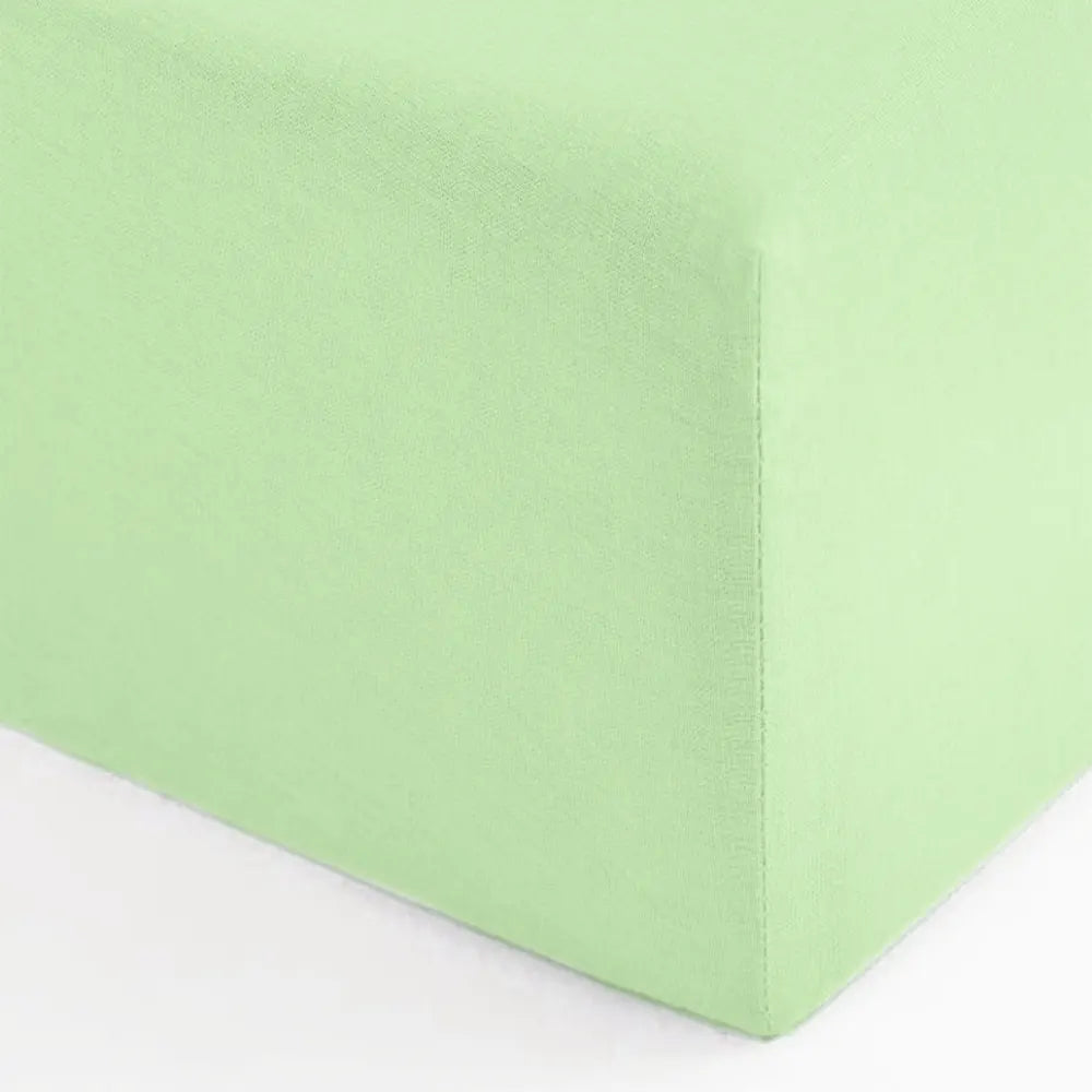 Bambidou Fitted Sheet for Baby Bed 120x60 cm - Water Green