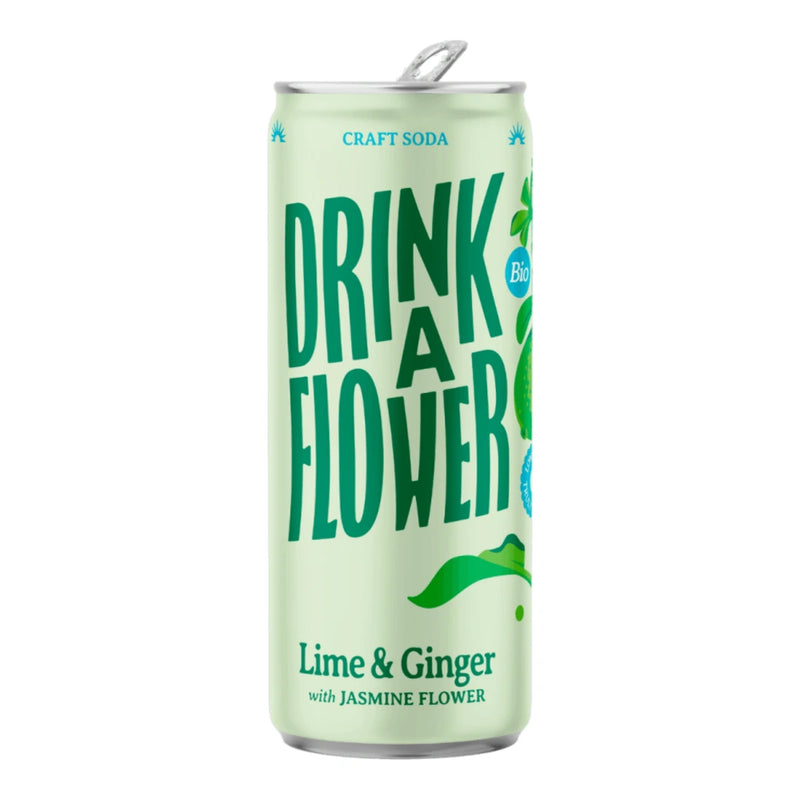 Limonada botánica Drink a Flower con jengibre y lima (250 ml)