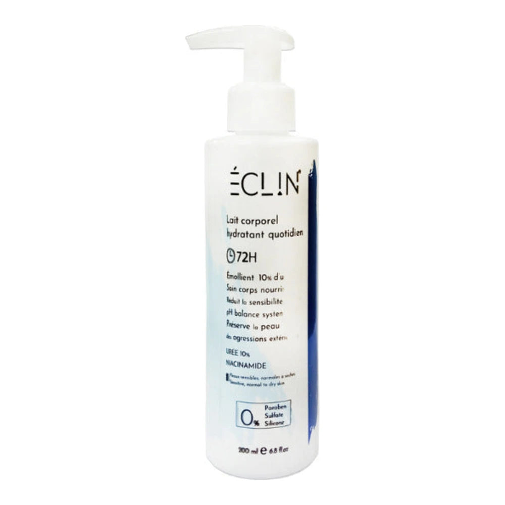 Eclin Lait Corporel Hydratant Quotidien 72h 200 ml