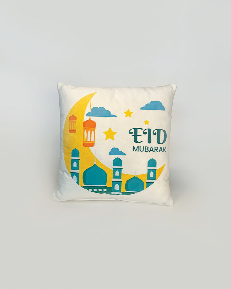 Wlidaty Home Coussin de Décoration - Eid Mubarak 