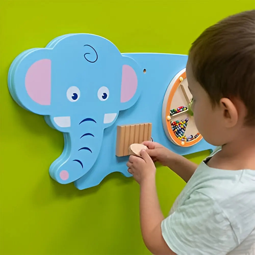 Viga Toys Jouet d'Activité Mural Eléphant 18M+