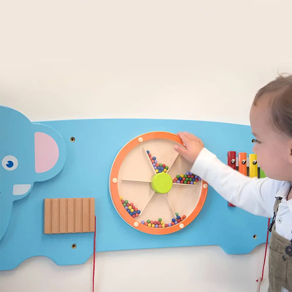 Viga Toys Jouet d'Activité Mural Eléphant 18M+