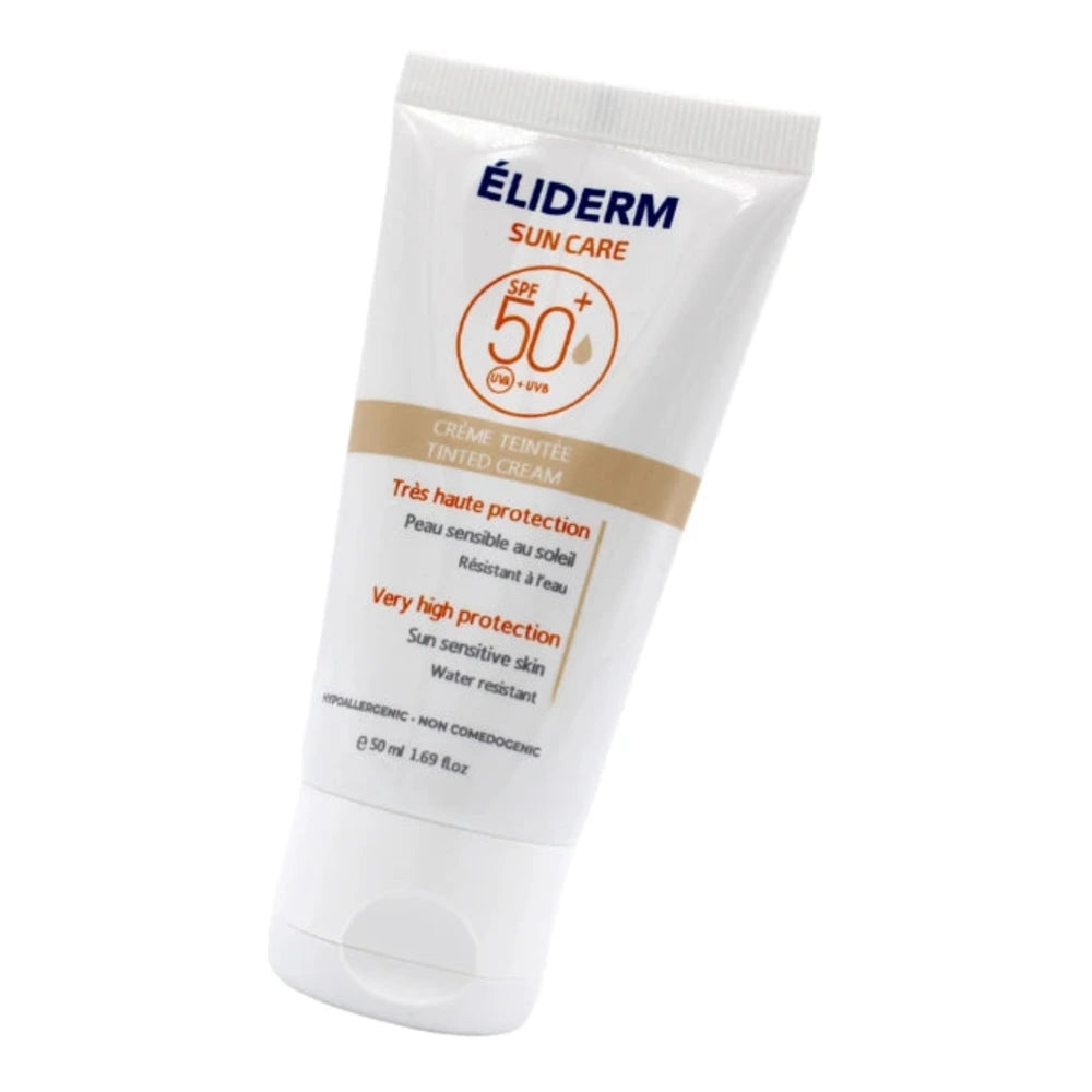 Tube de la crème solaire teintée Eliderm Sun Care SPF50+ 50 ml