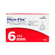 Embecta Micro-Fine Plus Aiguille Insuline 31G/6mm Boite 100 Pieces