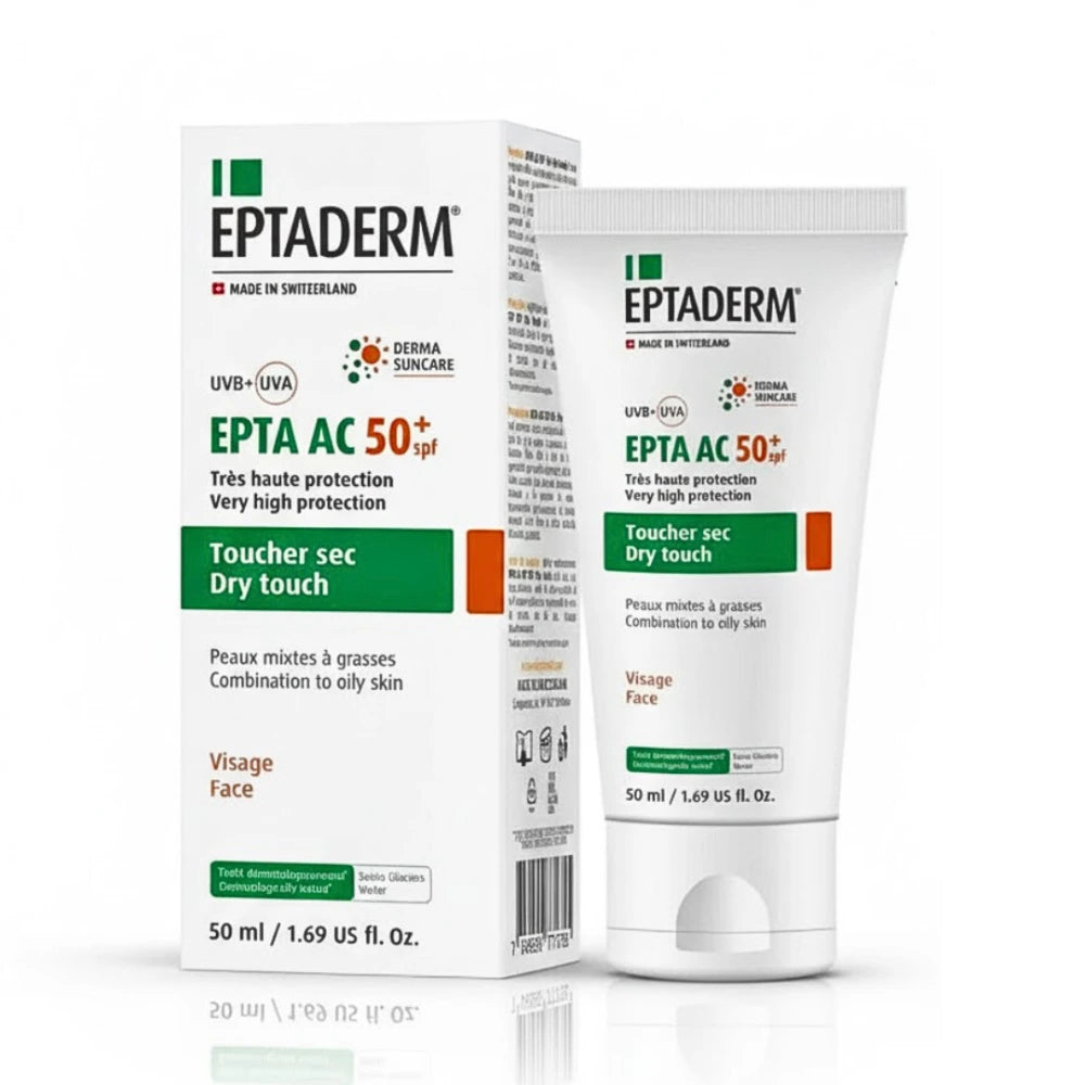 Eptaderm Epta AC Écran Solaire Toucher Sec SPF50+ 50 ml – visuel du produit