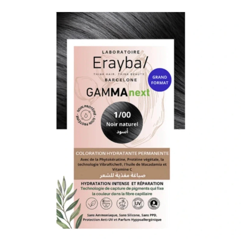 Erayba Gamma Next Tinte 1/00 Negro Natural Tinte Hidratante Permanente