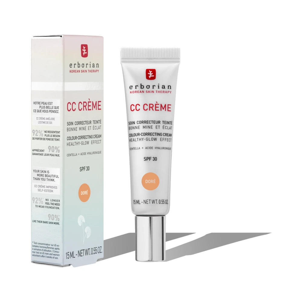 Erborian CC Crème Doré 15 ml – tube et étui