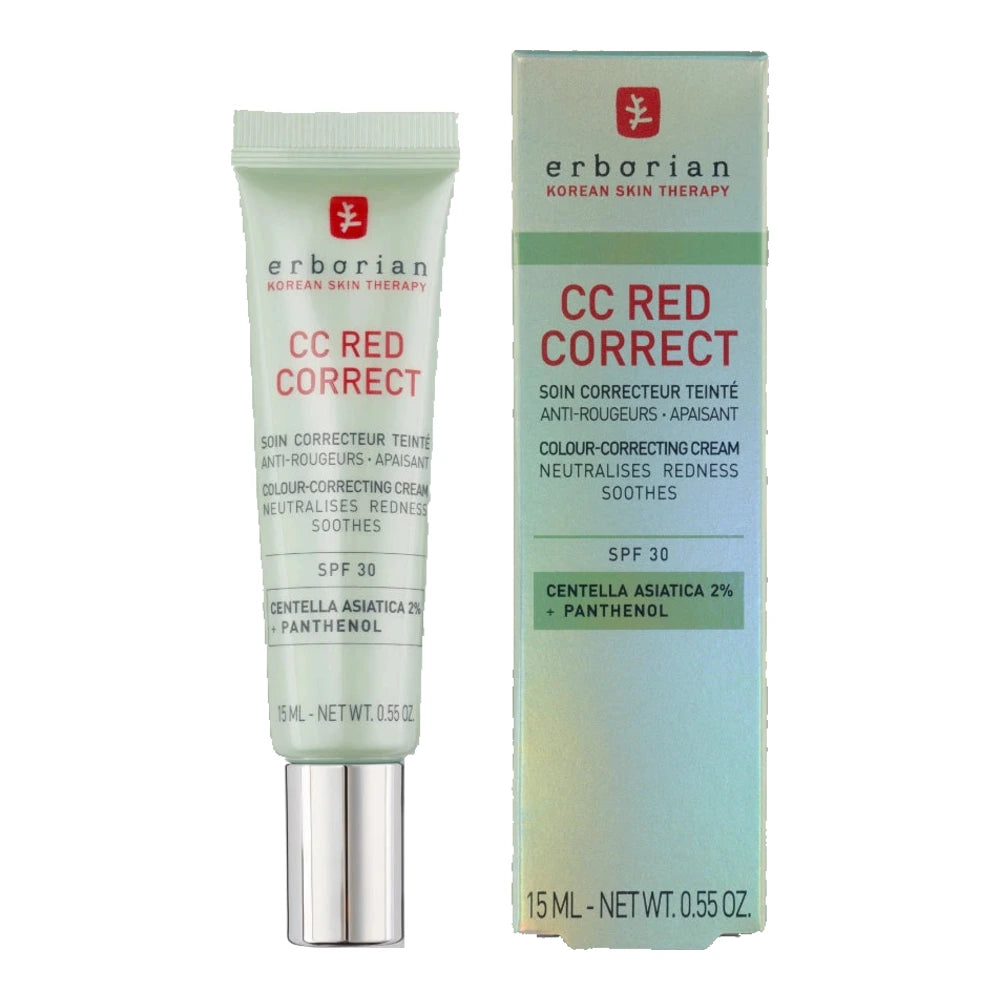 Erborian CC Red Correct 15 ml – tube et étui