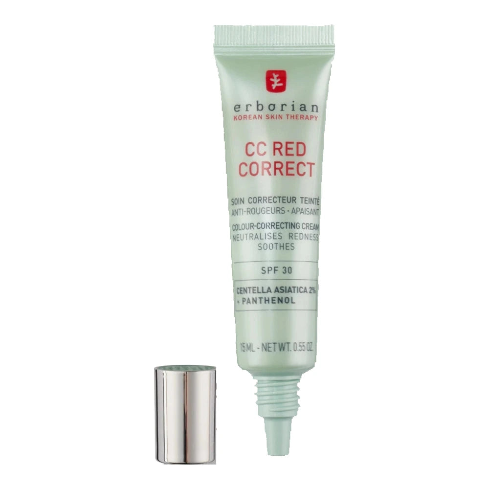 Erborian CC Red Correct 15 ml – tube ouvert