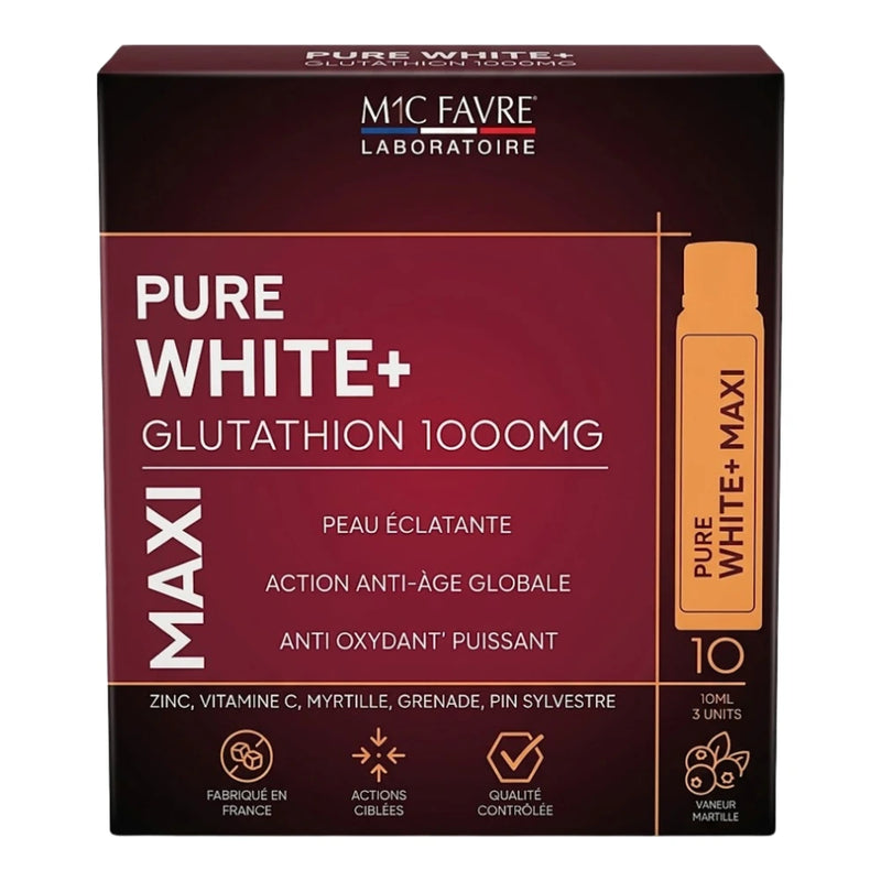 Eric Favre Pure White glutatión 1000mg Maxi 10 Dosis x 25ml