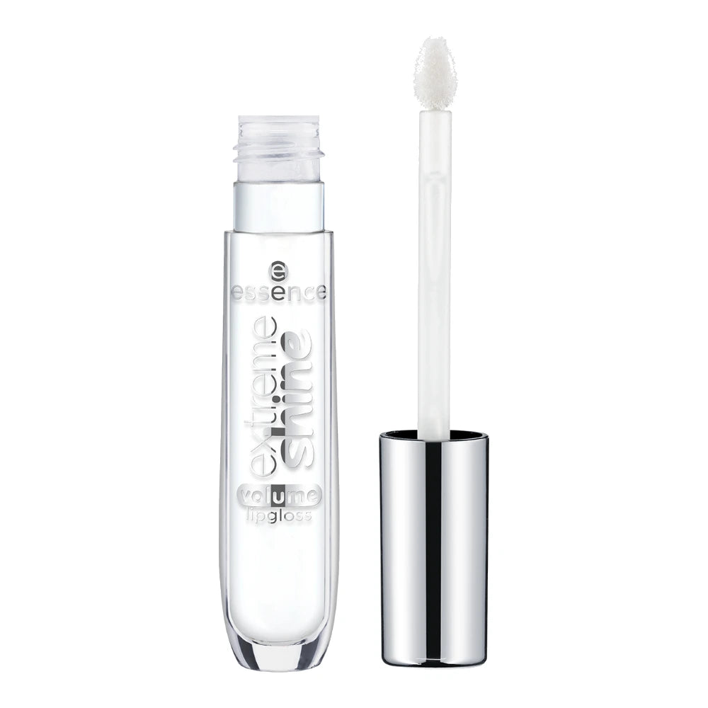 Essence Extreme Shine Volume Lipgloss 01 Crystal Clear – tube ouvert avec applicateur