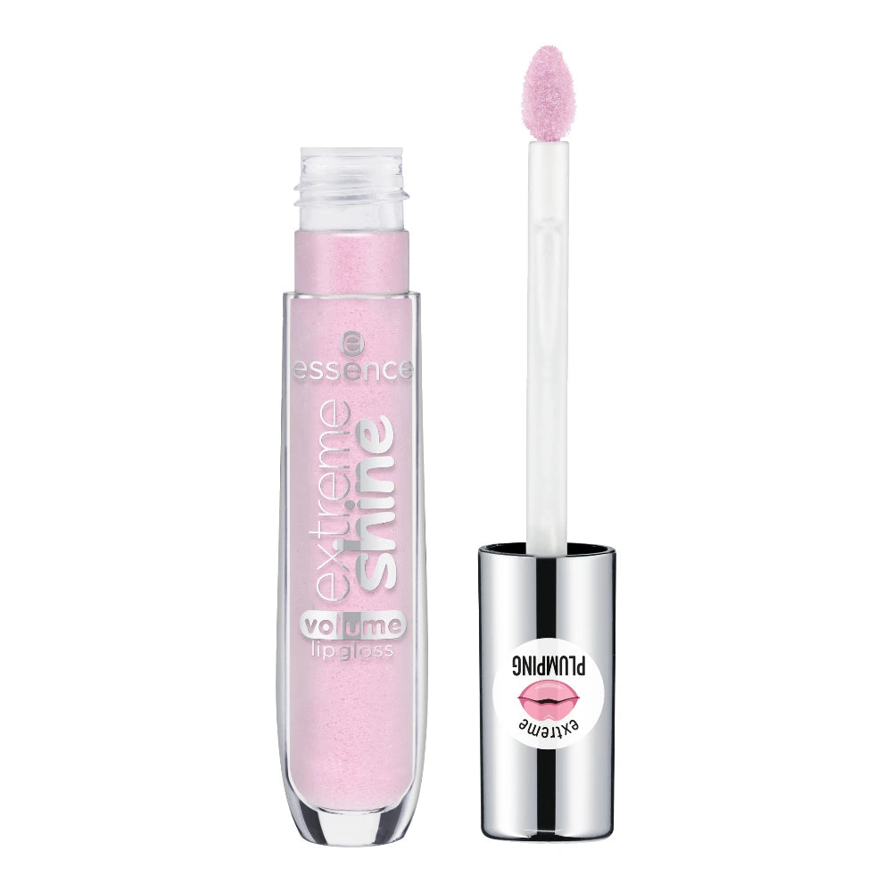 Essence Extreme Shine Volume gloss 102 Sweet Dreams – flacon ouvert avec applicateur