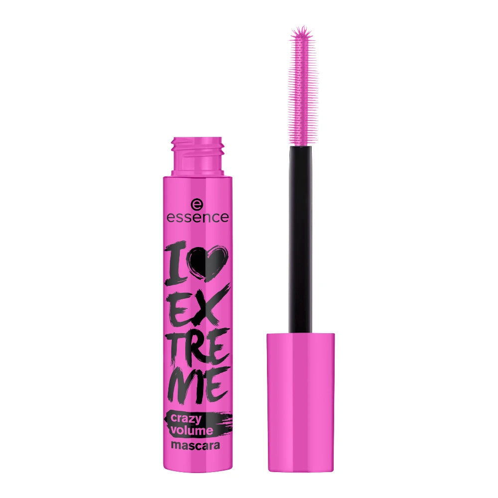 Essence I Love Extreme Crazy Volume Mascara – tube ouvert avec brosse