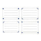Atika Pack de 24 Etiquettes Scolaires Simples