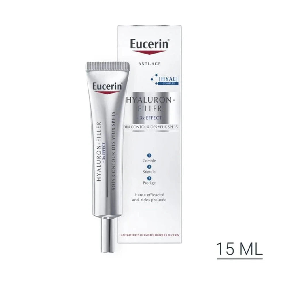 Eucerin Hyaluron-Filler Contour des Yeux SPF 15 15 ml – tube du produit