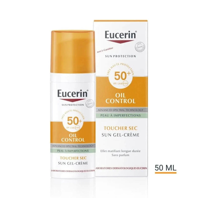 Eucerin Sun Oil Control Gel-Crème Toucher Sec SPF 50+ 50 ml