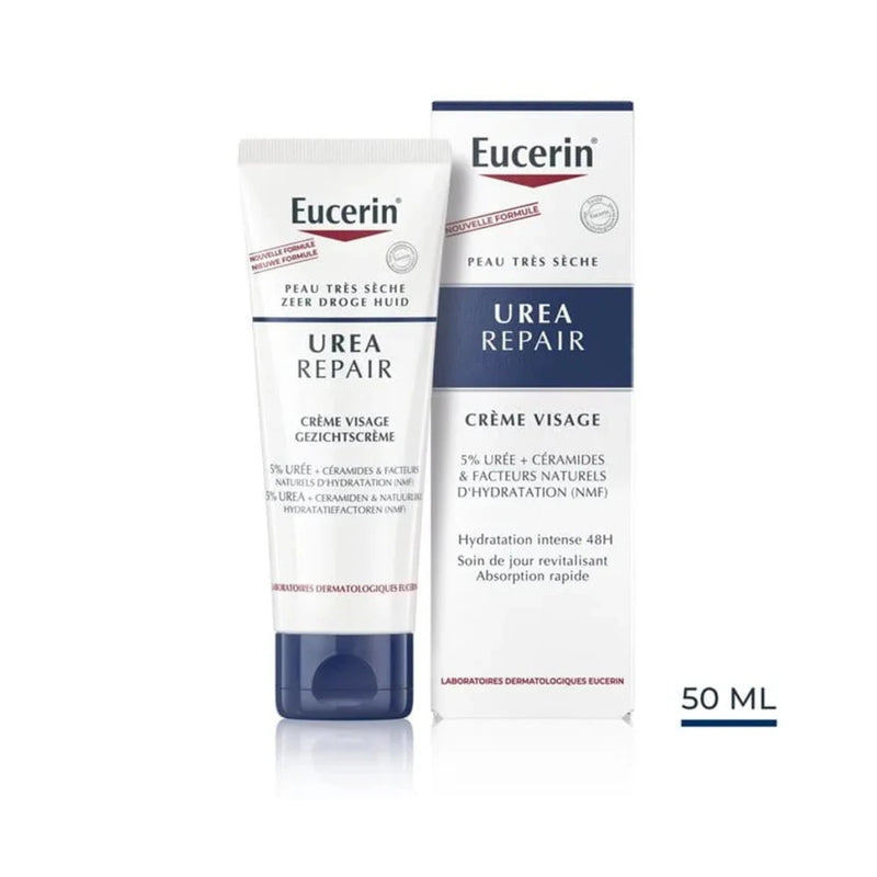 Eucerin UreaRepair Crème Visage 5 % d’Urée 50 ml