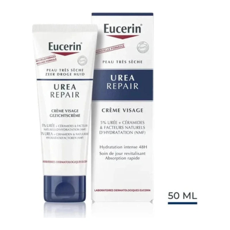 Eucerin UreaRepair Crème Visage 5 % d’Urée 50 ml