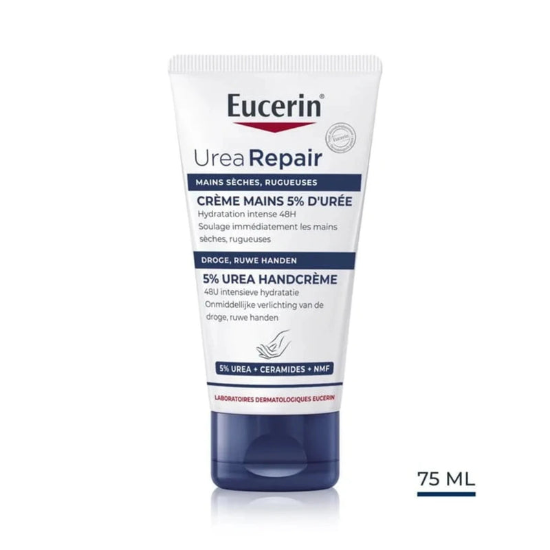 Eucerin UreaRepair Plus Crème Mains 5 % d’Urée – 75 ml