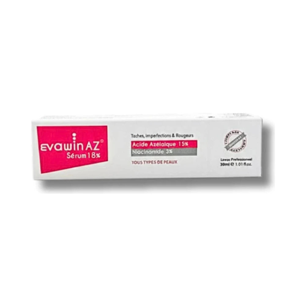Evawin AZ sérum 18 % 30 ml – flacon et boîte