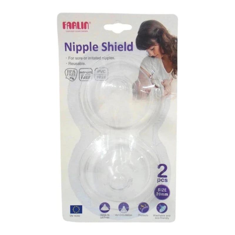 Farlin واقيات حلمة الثدي من السيليكون – قطعتان