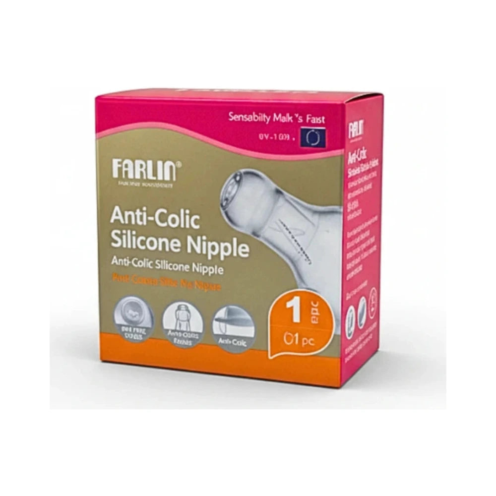 Farlin Tétine Anti-Colic Step 1 dès 0 mois – emballage de la tétine de biberon