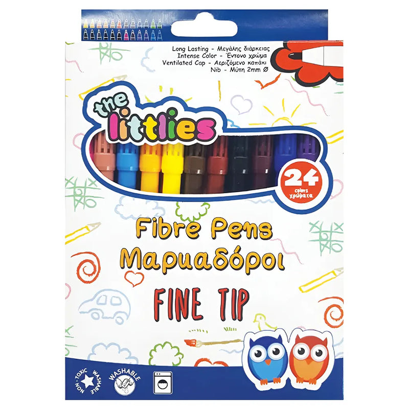 Box of 24 Fine TIP Felt Pens
