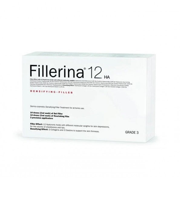 Coffret Fillerina 12HA traitement filler intensif grade 3, 2 flacons de 30 ml