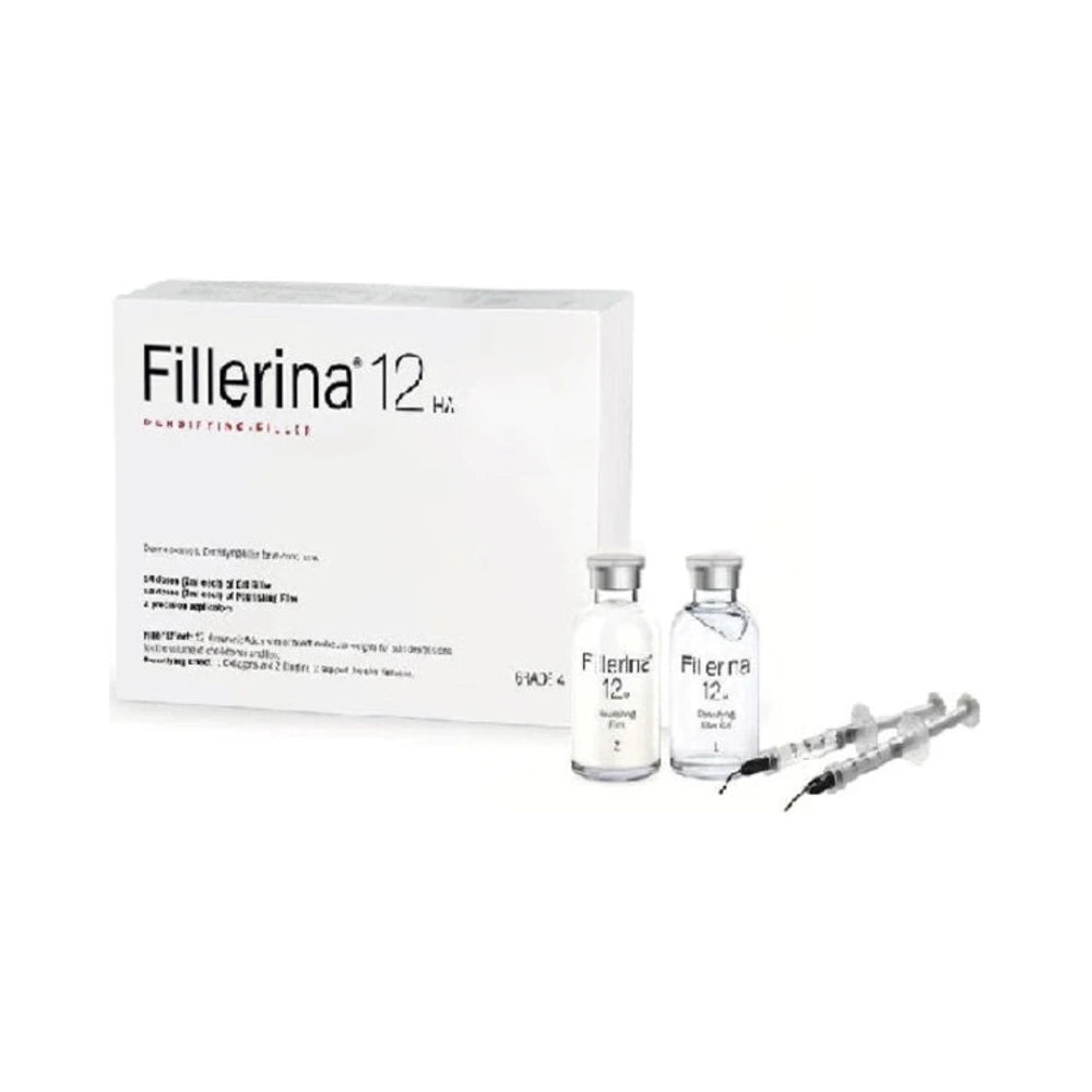Coffret Fillerina 12HA traitement filler intensif grade 4, 2 flacons de 30 ml