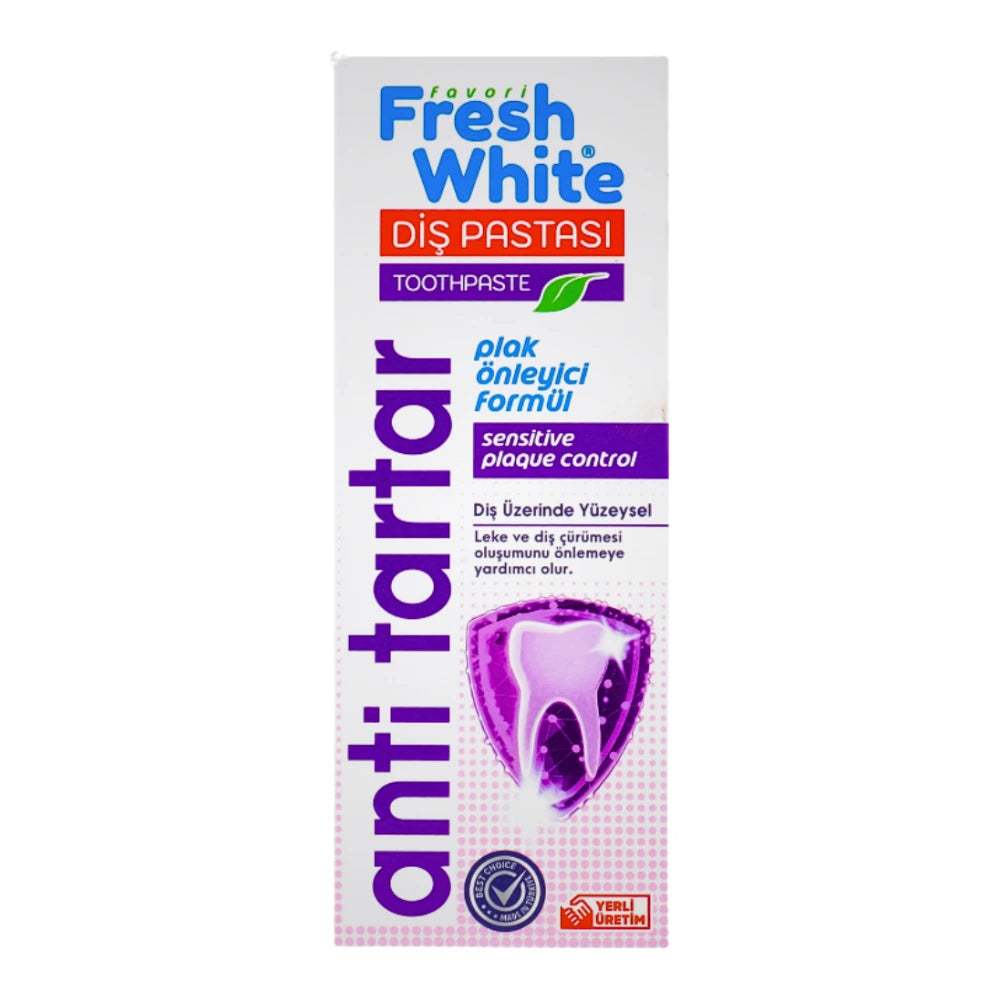 Fresh White Anti Tartar dentifrice 90 g – tube et étui