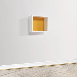 Wlidaty Home Cube Mural Fond Jaune 23x23 cm