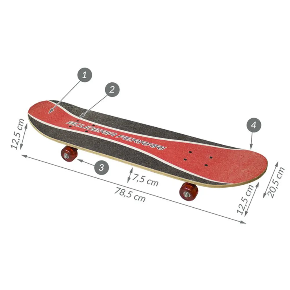 Ferrari Skateboard Bois 4A+