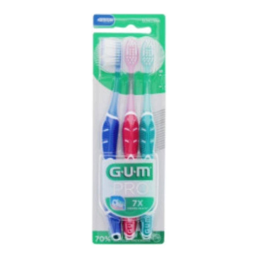 G.U.M Brosse à Dents Technique Pro Medium Pack Trio 528/3