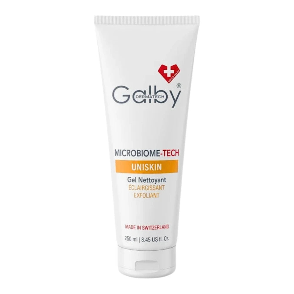 Galby Dermatech Uniskin gel nettoyant éclaircissant 250 ml - flacon