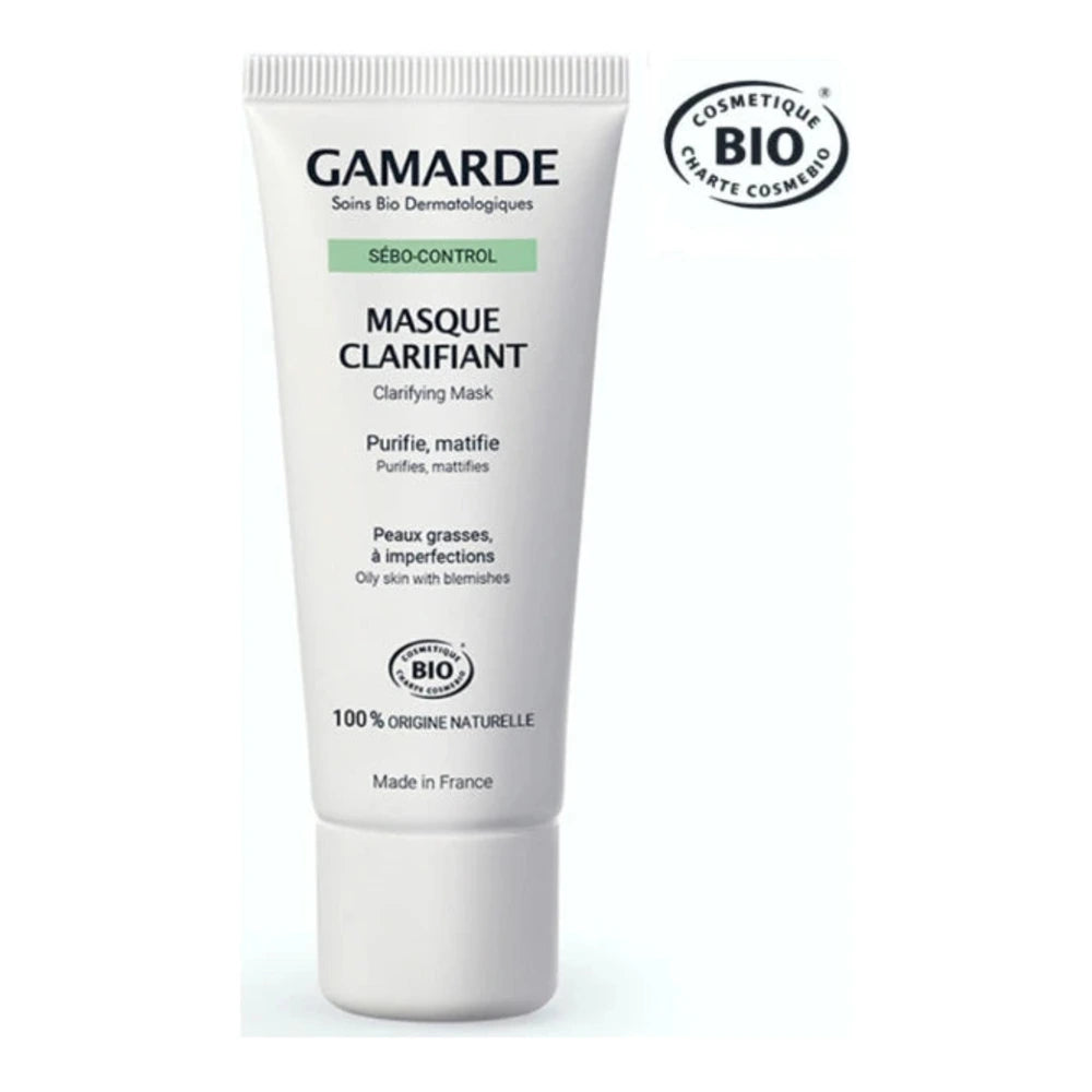 Gamarde Masque Clarifiant 40 ml – tube du masque visage
