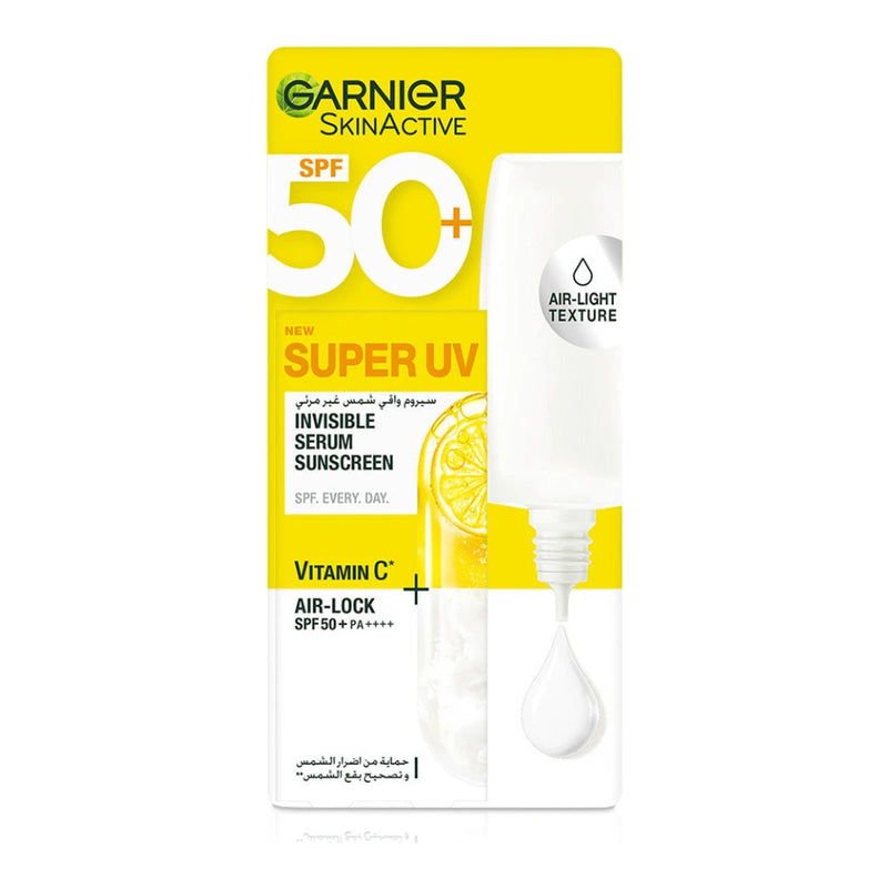 غارنييه Super UV سيروم واقي من الشمس غير مرئي SPF50+ | 30 مل