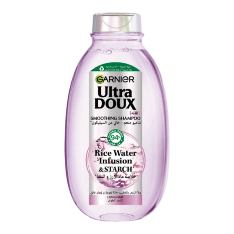 شامبو Garnier Ultra Doux المنعّم بماء الأرز – 400 مل