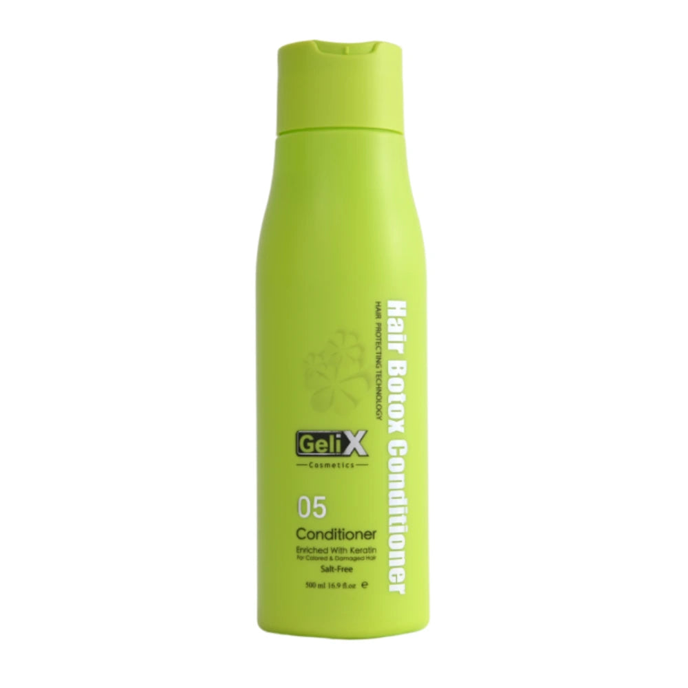 Après-shampoing Gelix Hair Botox 05 à la kératine, flacon de 500 ml