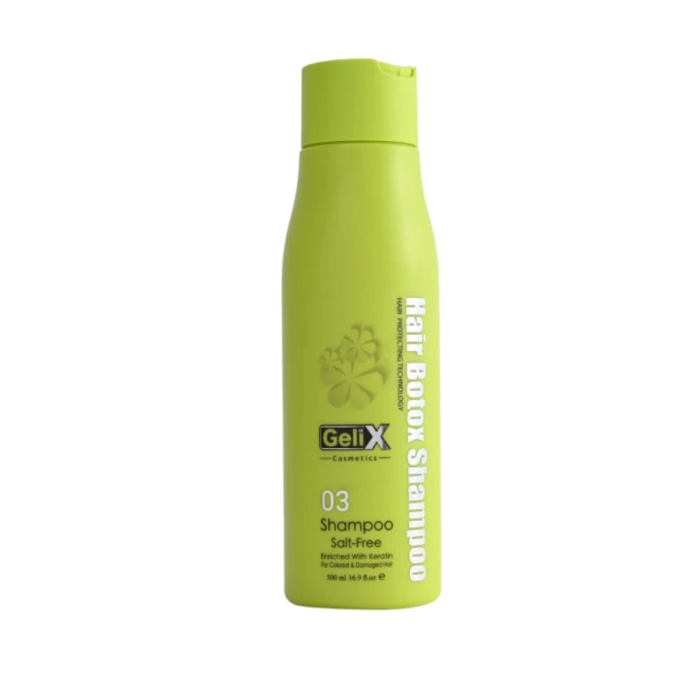 Shampoing Gelix Hair Botox 03 à la kératine, flacon de 500 ml