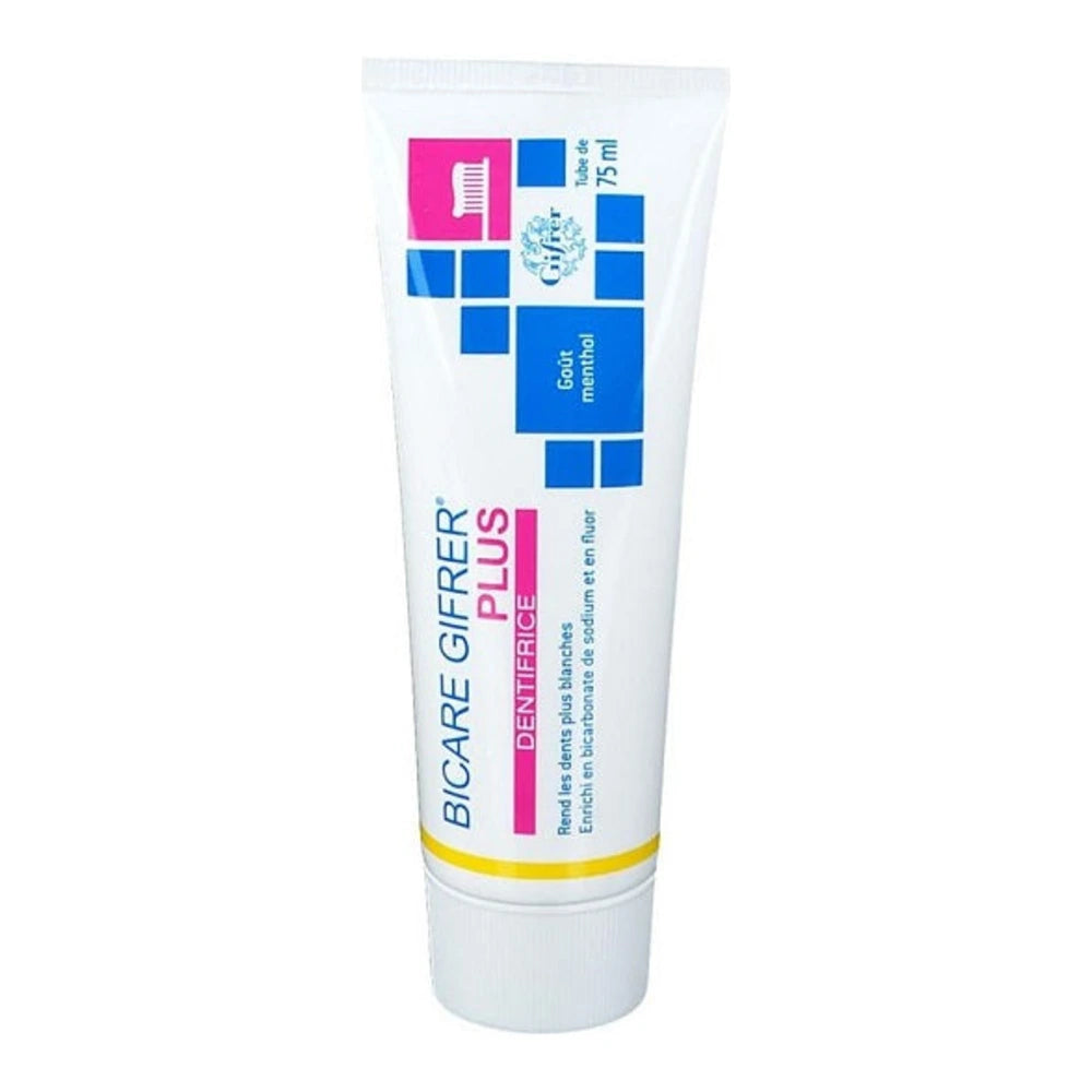 Gifrer Bicare Plus dentifrice blancheur 75 ml – tube et étui