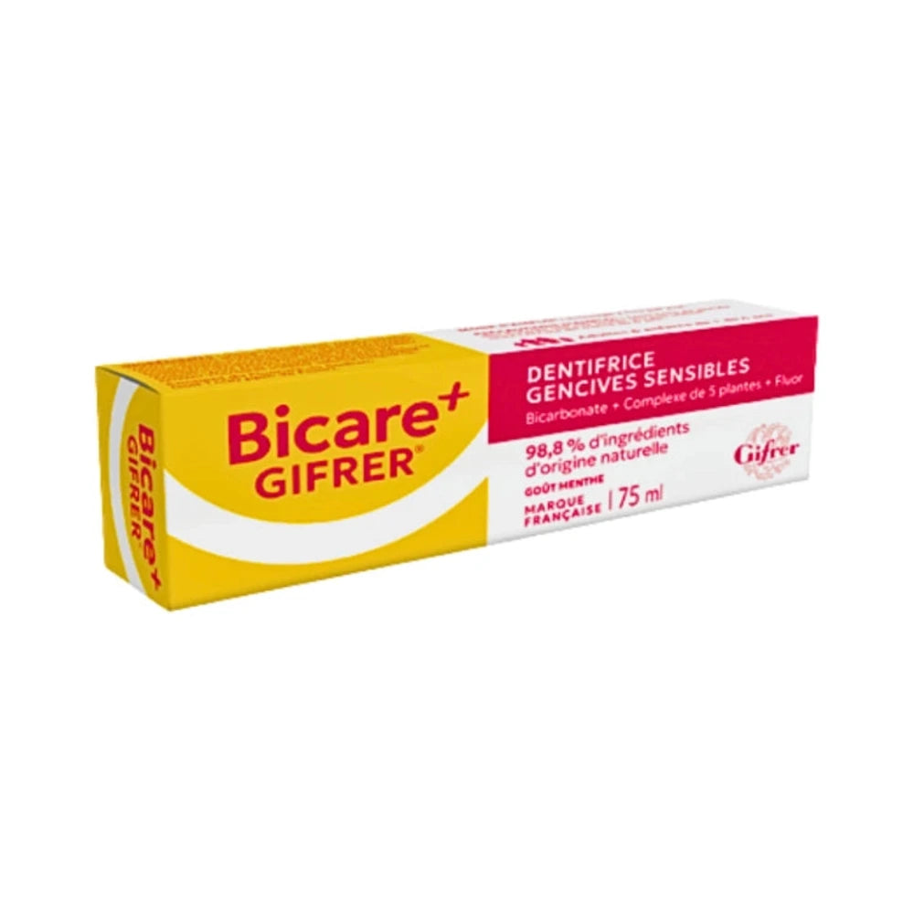 Gifrer Bicare Plus dentifrice gencives sensibles 75 ml – tube et étui