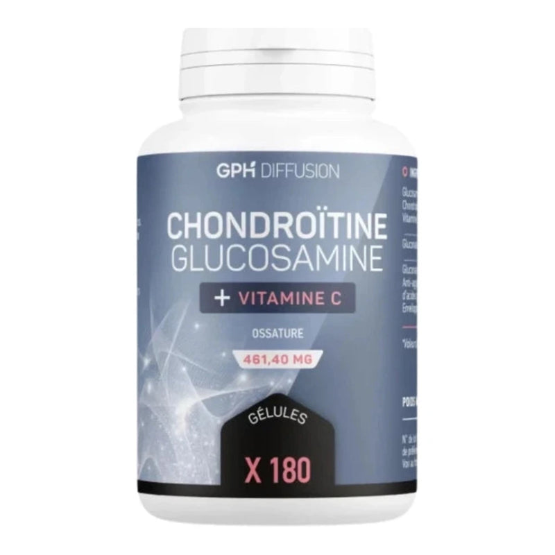 GPH Condroitina + Glucosamina + Vitamina C 180 Cápsulas