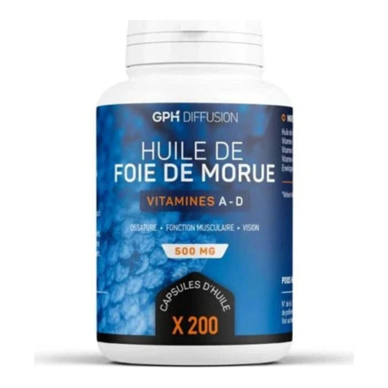 Aceite de hígado de bacalao Gph Diffusion - 200 cápsulas